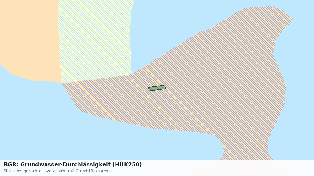 Statische Kartenansicht: BGR: Grundwasser-Durchlässigkeit (HÜK250)