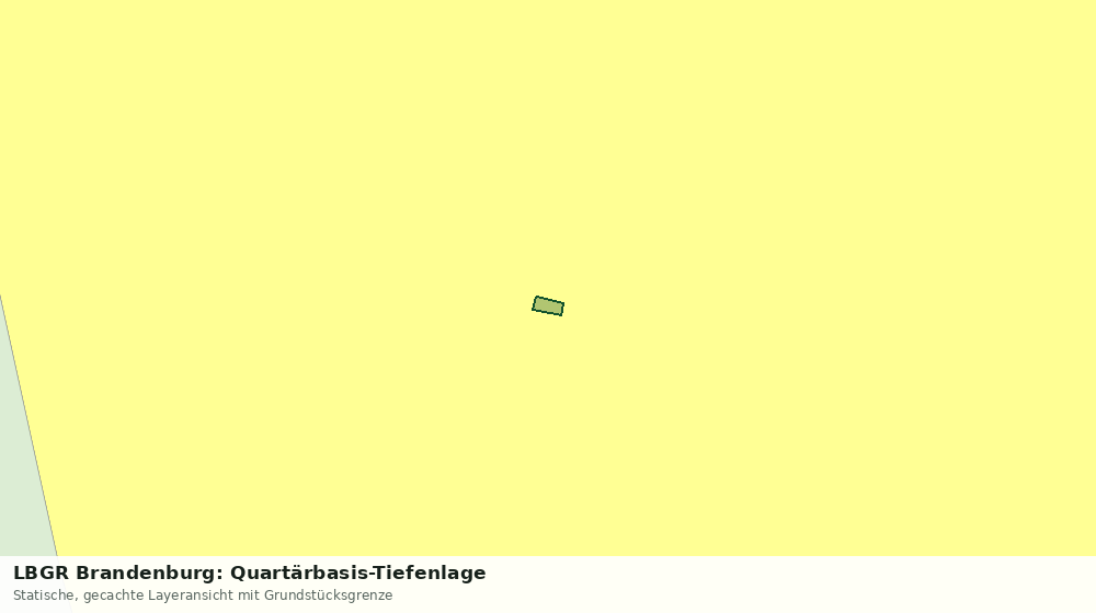 Statische Kartenansicht: LBGR Brandenburg: Quartärbasis-Tiefenlage