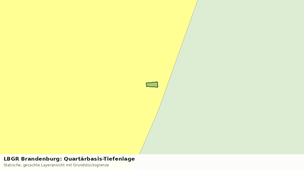 Statische Kartenansicht: LBGR Brandenburg: Quartärbasis-Tiefenlage
