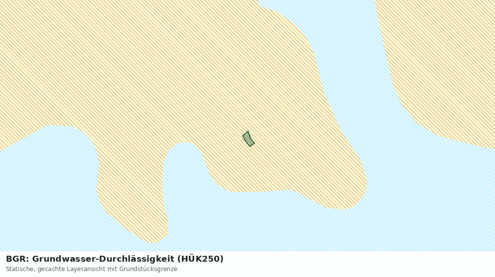 Statische Kartenansicht: BGR: Grundwasser-Durchlässigkeit (HÜK250)