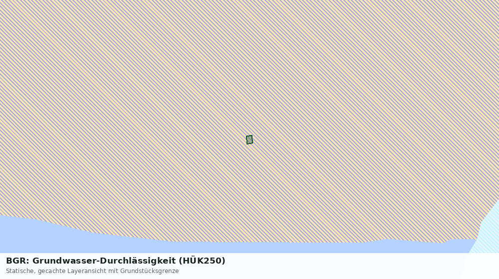 Statische Kartenansicht: BGR: Grundwasser-Durchlässigkeit (HÜK250)