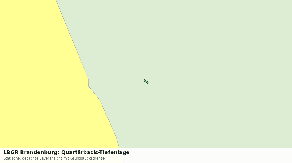 Statische Kartenansicht: LBGR Brandenburg: Quartärbasis-Tiefenlage