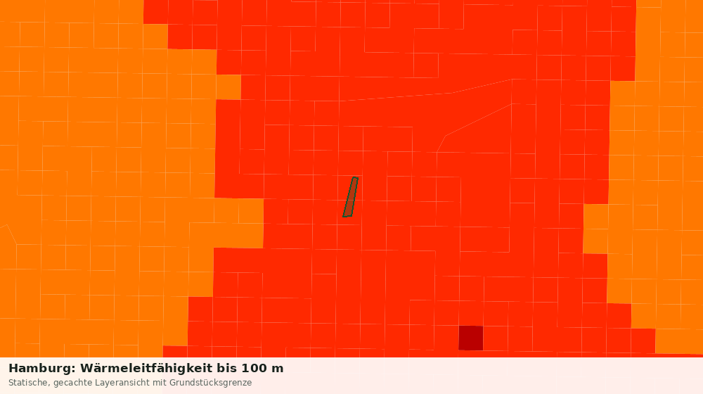 Statische Kartenansicht: Hamburg: Wärmeleitfähigkeit bis 100 m