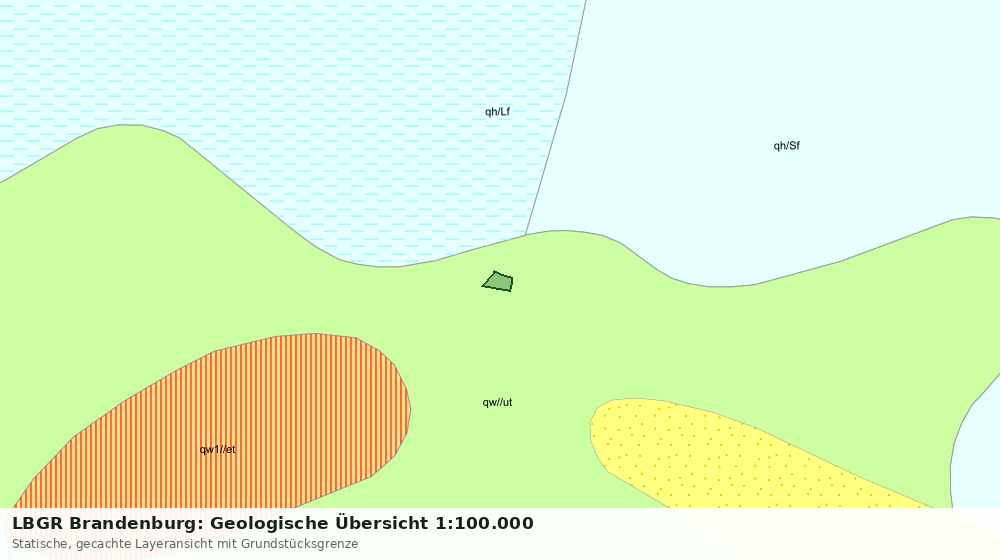 Statische Kartenansicht: LBGR Brandenburg: Geologische Übersicht 1:100.000