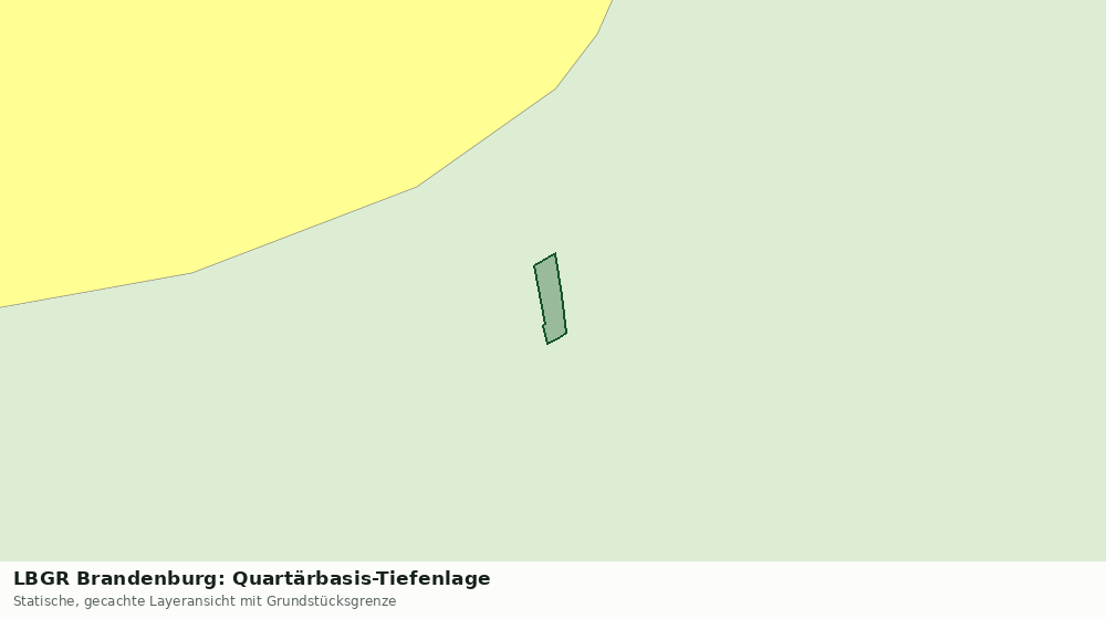 Statische Kartenansicht: LBGR Brandenburg: Quartärbasis-Tiefenlage