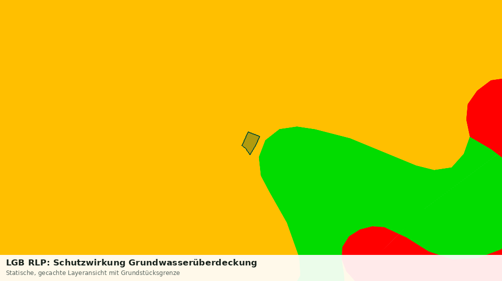 Statische Kartenansicht: LGB RLP: Schutzwirkung Grundwasserüberdeckung