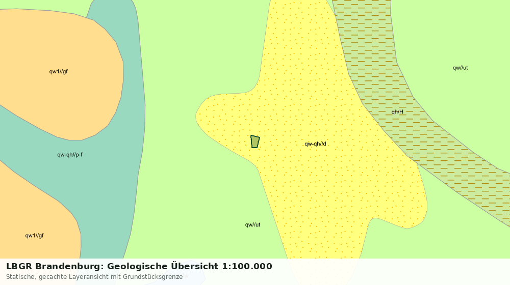 Statische Kartenansicht: LBGR Brandenburg: Geologische Übersicht 1:100.000