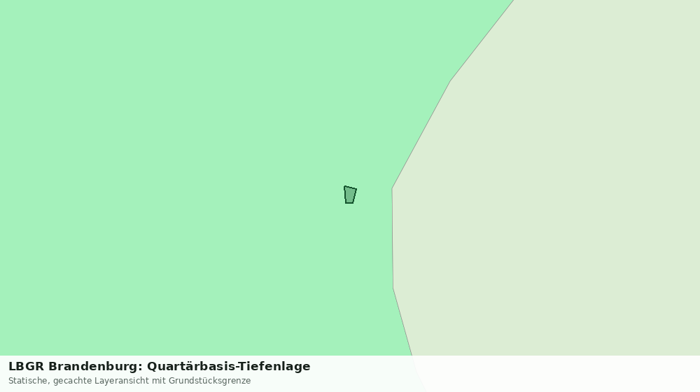 Statische Kartenansicht: LBGR Brandenburg: Quartärbasis-Tiefenlage