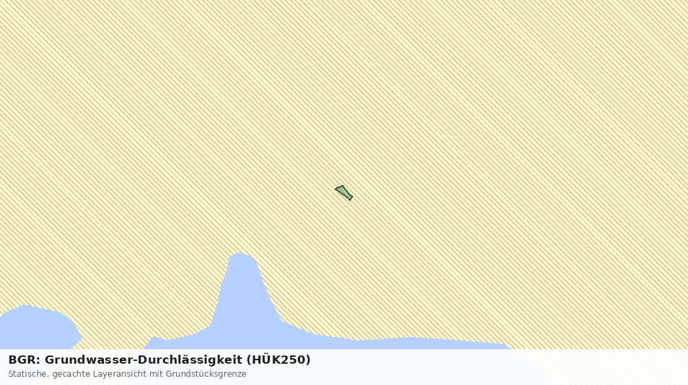 Statische Kartenansicht: BGR: Grundwasser-Durchlässigkeit (HÜK250)
