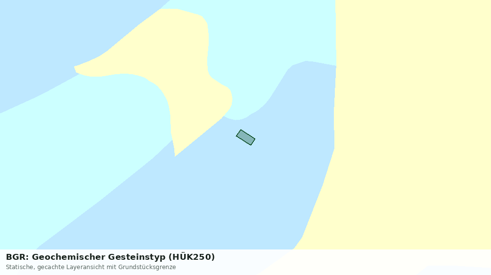 Statische Kartenansicht: BGR: Geochemischer Gesteinstyp (HÜK250)