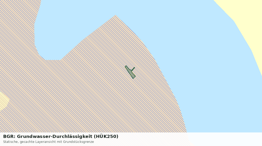 Statische Kartenansicht: BGR: Grundwasser-Durchlässigkeit (HÜK250)