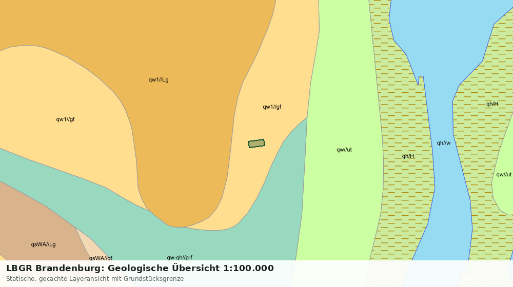 Statische Kartenansicht: LBGR Brandenburg: Geologische Übersicht 1:100.000