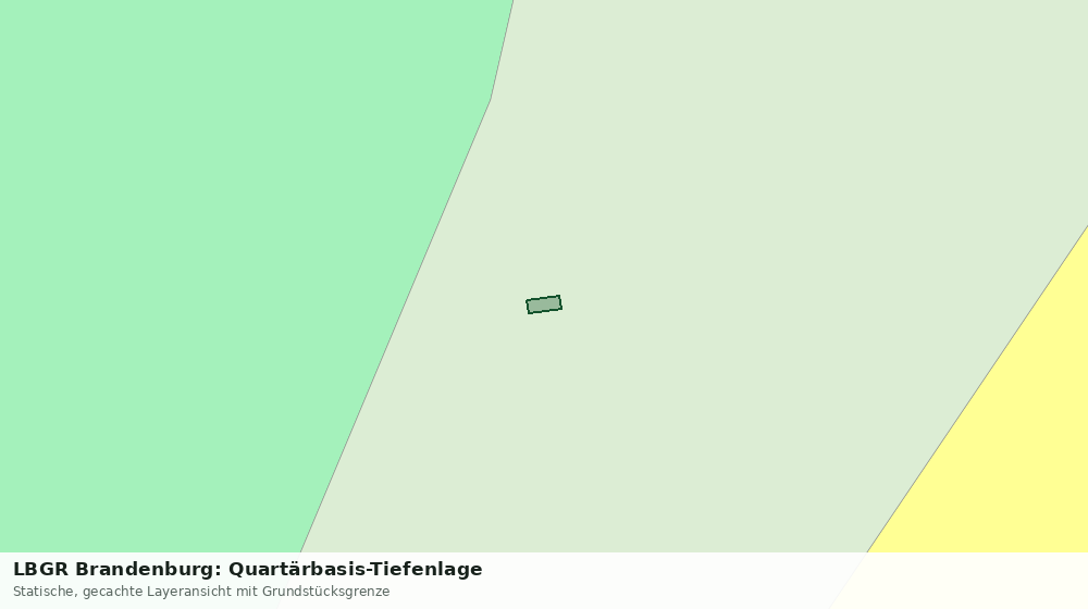 Statische Kartenansicht: LBGR Brandenburg: Quartärbasis-Tiefenlage
