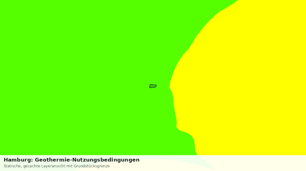 Statische Kartenansicht: Hamburg: Geothermie-Nutzungsbedingungen