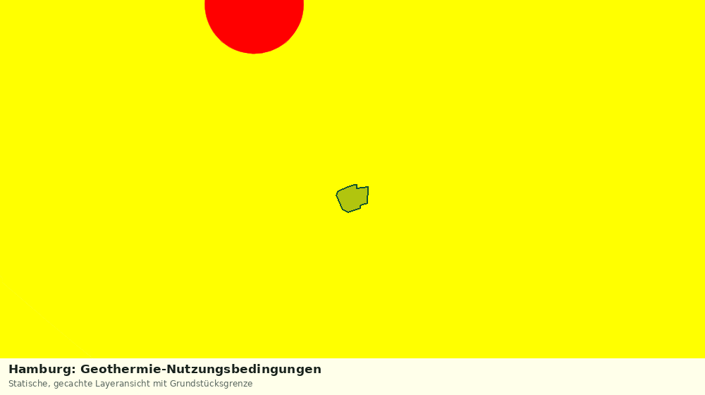 Statische Kartenansicht: Hamburg: Geothermie-Nutzungsbedingungen