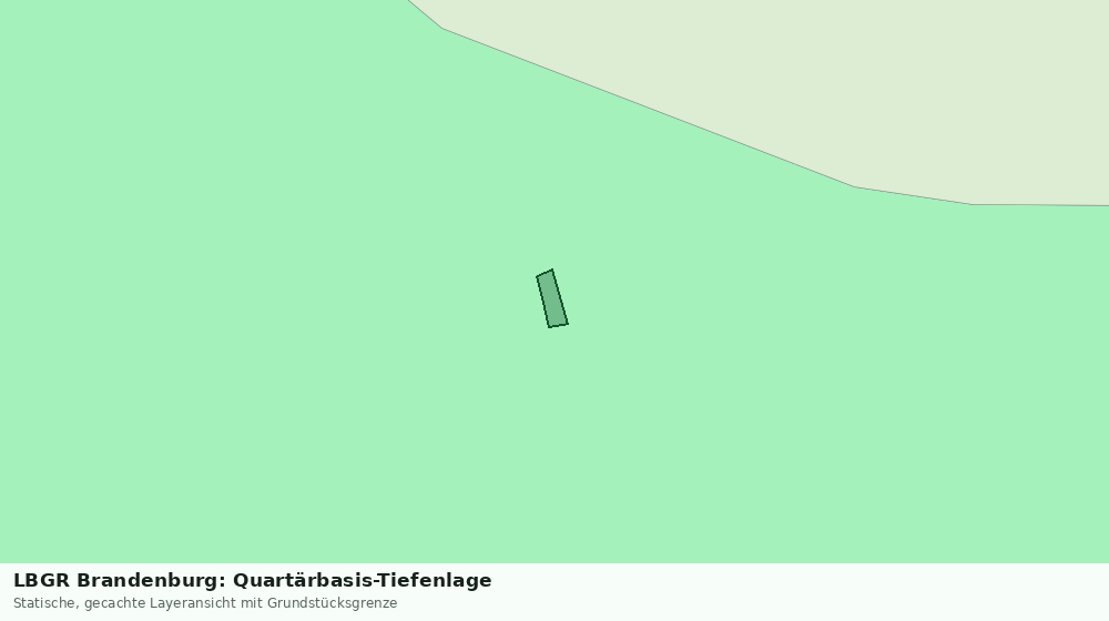 Statische Kartenansicht: LBGR Brandenburg: Quartärbasis-Tiefenlage