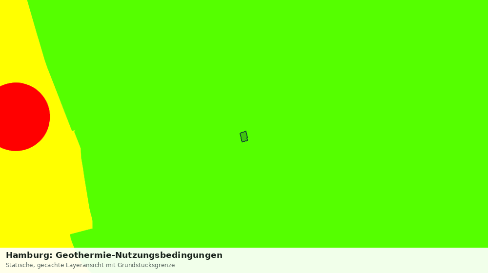 Statische Kartenansicht: Hamburg: Geothermie-Nutzungsbedingungen