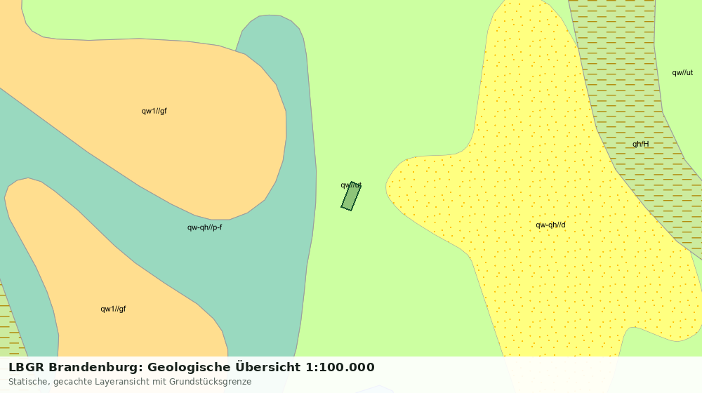 Statische Kartenansicht: LBGR Brandenburg: Geologische Übersicht 1:100.000