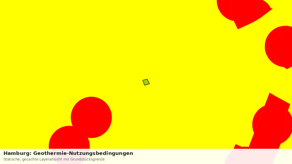 Statische Kartenansicht: Hamburg: Geothermie-Nutzungsbedingungen
