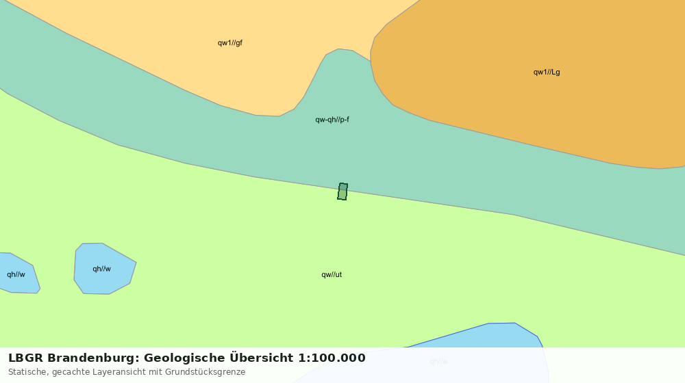 Statische Kartenansicht: LBGR Brandenburg: Geologische Übersicht 1:100.000