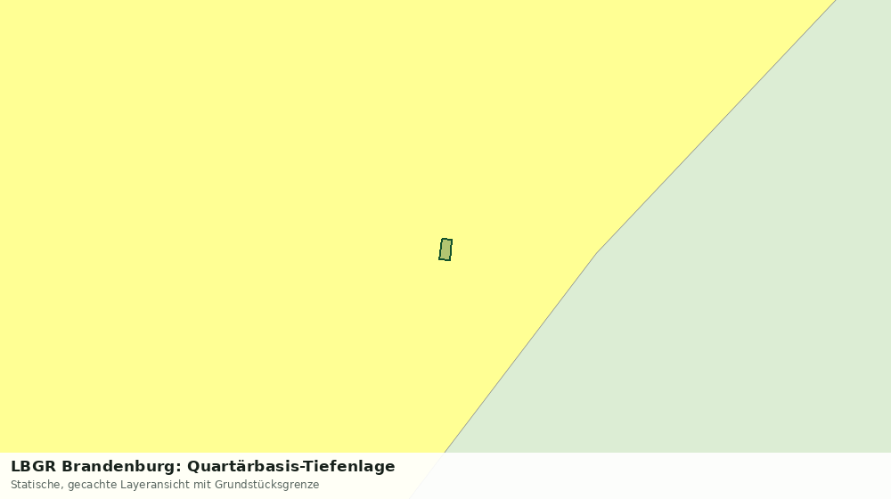 Statische Kartenansicht: LBGR Brandenburg: Quartärbasis-Tiefenlage