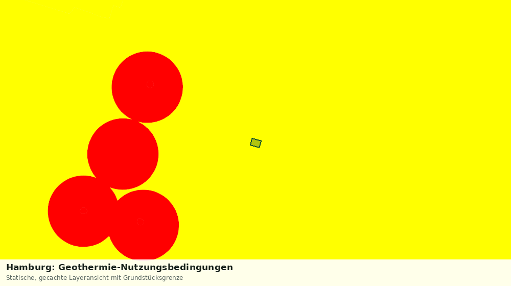Statische Kartenansicht: Hamburg: Geothermie-Nutzungsbedingungen