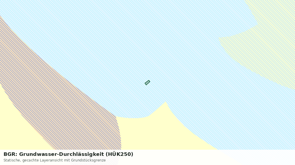 Statische Kartenansicht: BGR: Grundwasser-Durchlässigkeit (HÜK250)