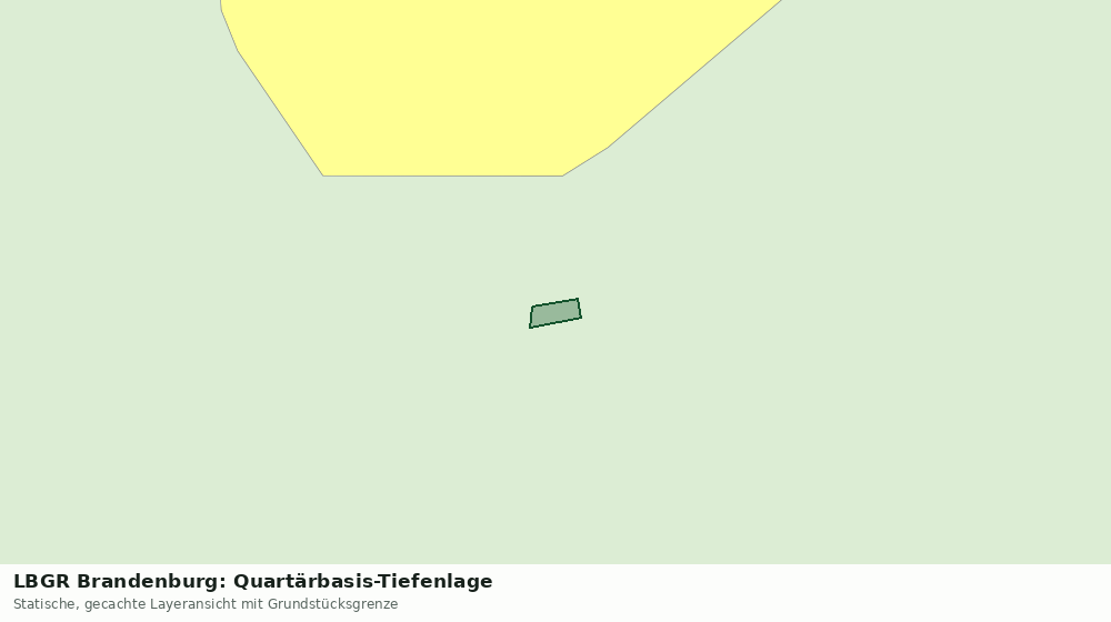 Statische Kartenansicht: LBGR Brandenburg: Quartärbasis-Tiefenlage