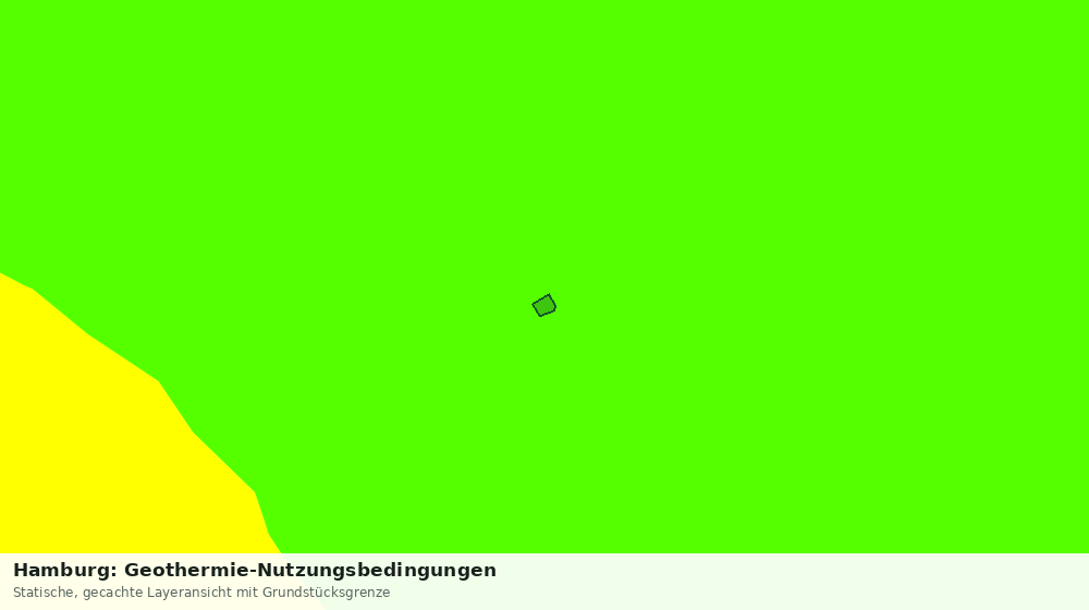Statische Kartenansicht: Hamburg: Geothermie-Nutzungsbedingungen