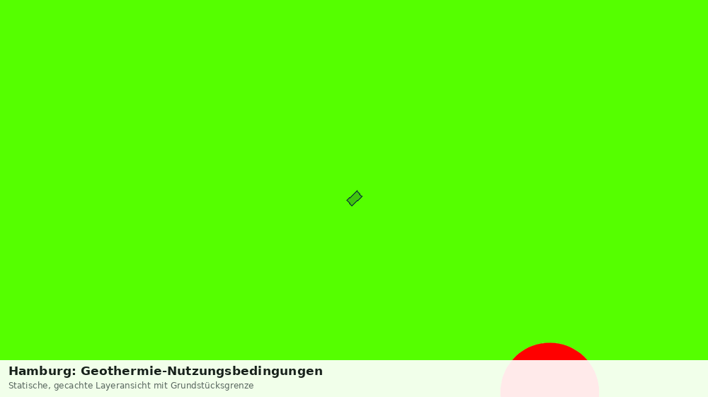 Statische Kartenansicht: Hamburg: Geothermie-Nutzungsbedingungen