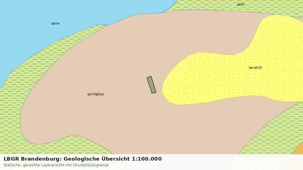 Statische Kartenansicht: LBGR Brandenburg: Geologische Übersicht 1:100.000