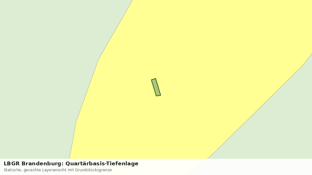 Statische Kartenansicht: LBGR Brandenburg: Quartärbasis-Tiefenlage