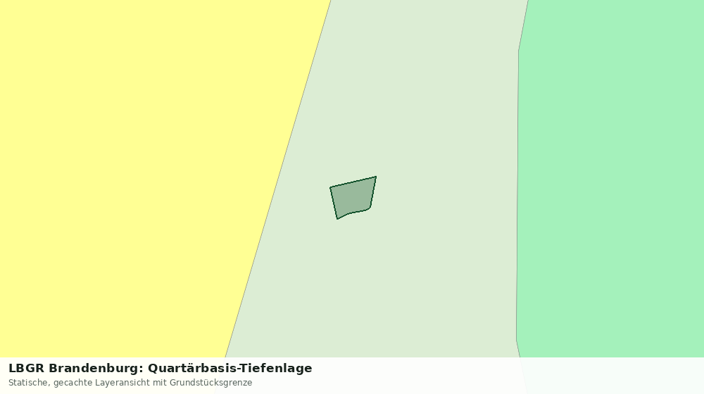Statische Kartenansicht: LBGR Brandenburg: Quartärbasis-Tiefenlage