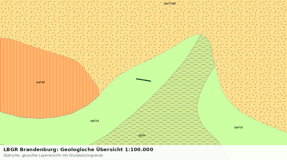 Statische Kartenansicht: LBGR Brandenburg: Geologische Übersicht 1:100.000