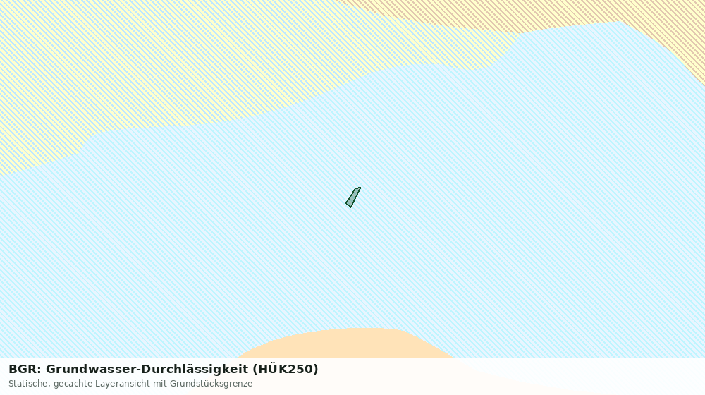 Statische Kartenansicht: BGR: Grundwasser-Durchlässigkeit (HÜK250)