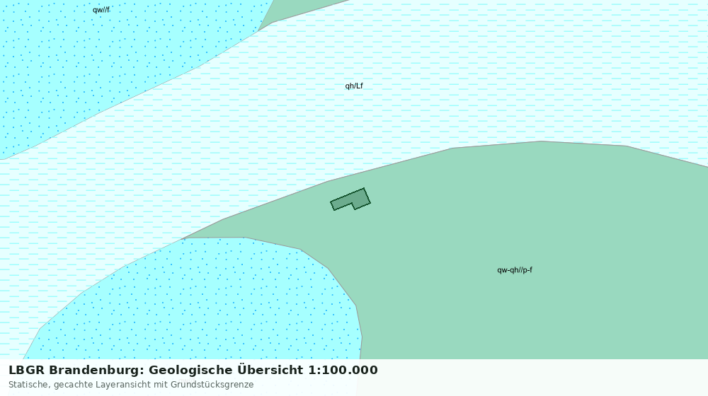 Statische Kartenansicht: LBGR Brandenburg: Geologische Übersicht 1:100.000