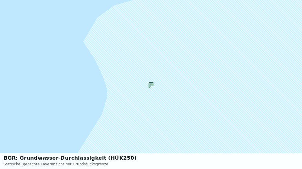 Statische Kartenansicht: BGR: Grundwasser-Durchlässigkeit (HÜK250)