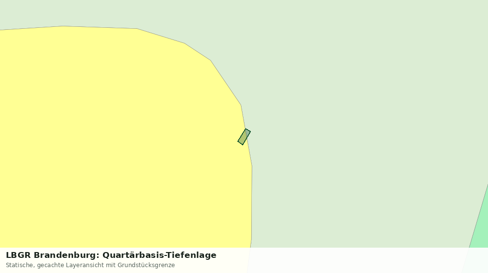 Statische Kartenansicht: LBGR Brandenburg: Quartärbasis-Tiefenlage