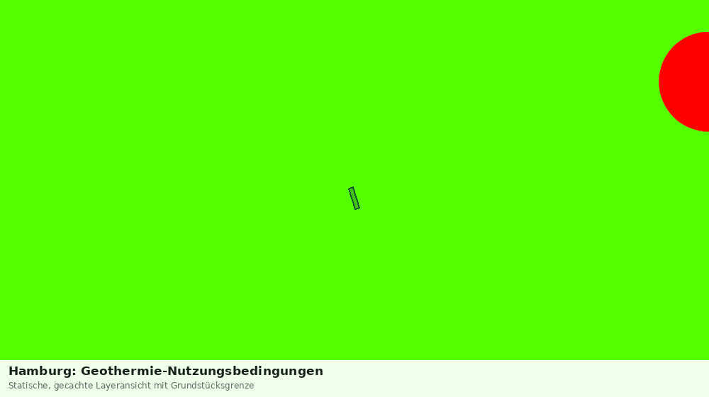 Statische Kartenansicht: Hamburg: Geothermie-Nutzungsbedingungen