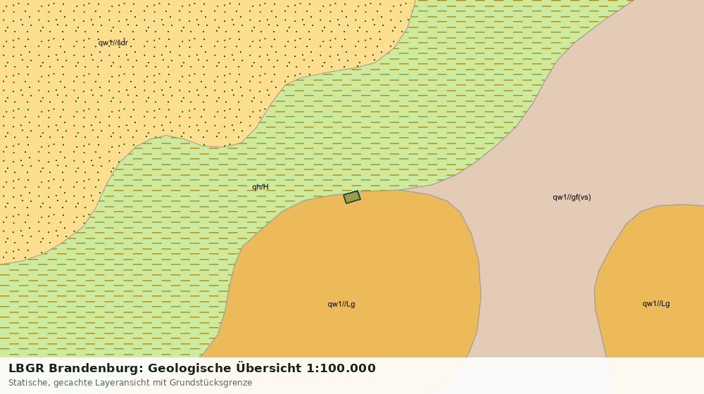 Statische Kartenansicht: LBGR Brandenburg: Geologische Übersicht 1:100.000