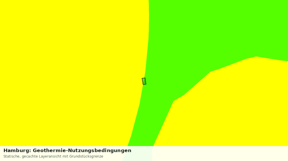 Statische Kartenansicht: Hamburg: Geothermie-Nutzungsbedingungen