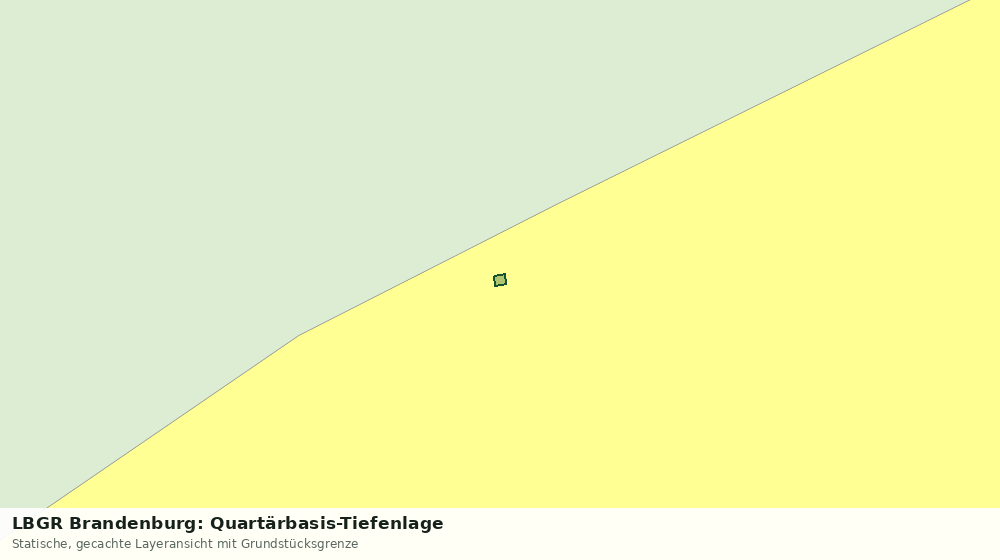 Statische Kartenansicht: LBGR Brandenburg: Quartärbasis-Tiefenlage
