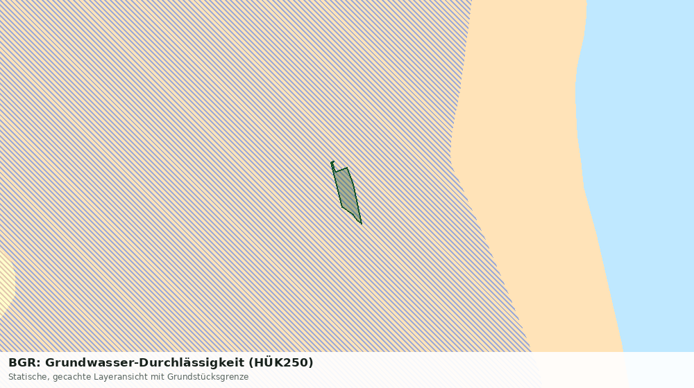 Statische Kartenansicht: BGR: Grundwasser-Durchlässigkeit (HÜK250)