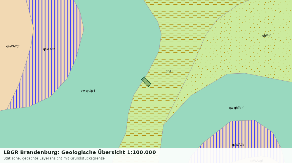 Statische Kartenansicht: LBGR Brandenburg: Geologische Übersicht 1:100.000