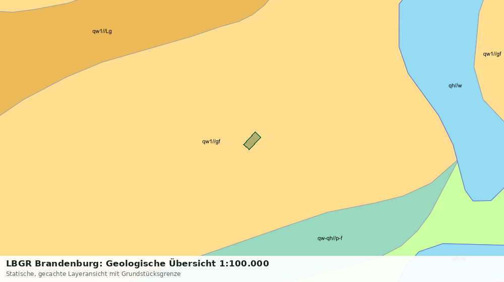 Statische Kartenansicht: LBGR Brandenburg: Geologische Übersicht 1:100.000