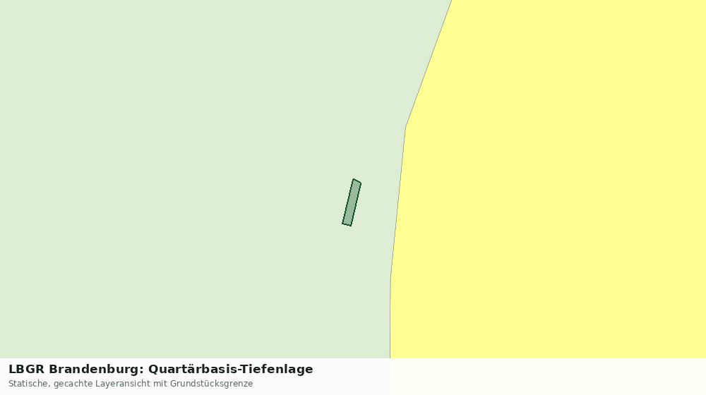 Statische Kartenansicht: LBGR Brandenburg: Quartärbasis-Tiefenlage