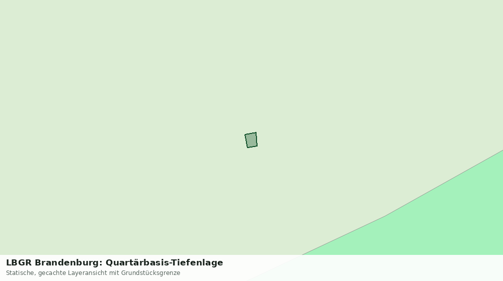 Statische Kartenansicht: LBGR Brandenburg: Quartärbasis-Tiefenlage