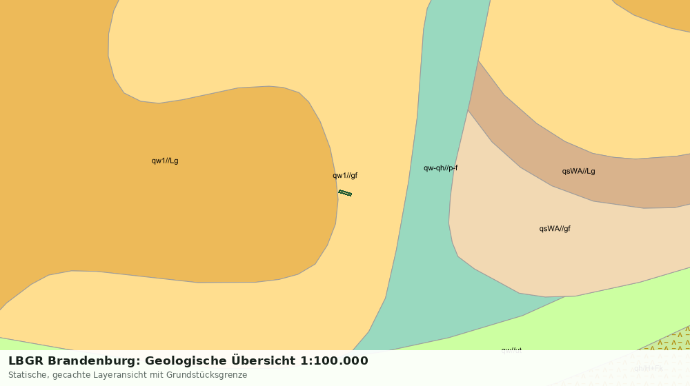 Statische Kartenansicht: LBGR Brandenburg: Geologische Übersicht 1:100.000