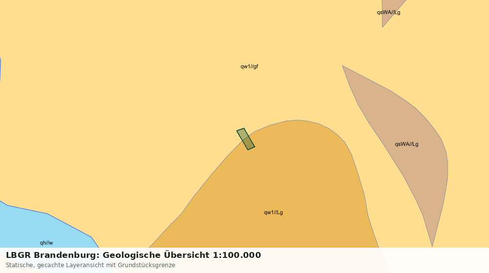 Statische Kartenansicht: LBGR Brandenburg: Geologische Übersicht 1:100.000