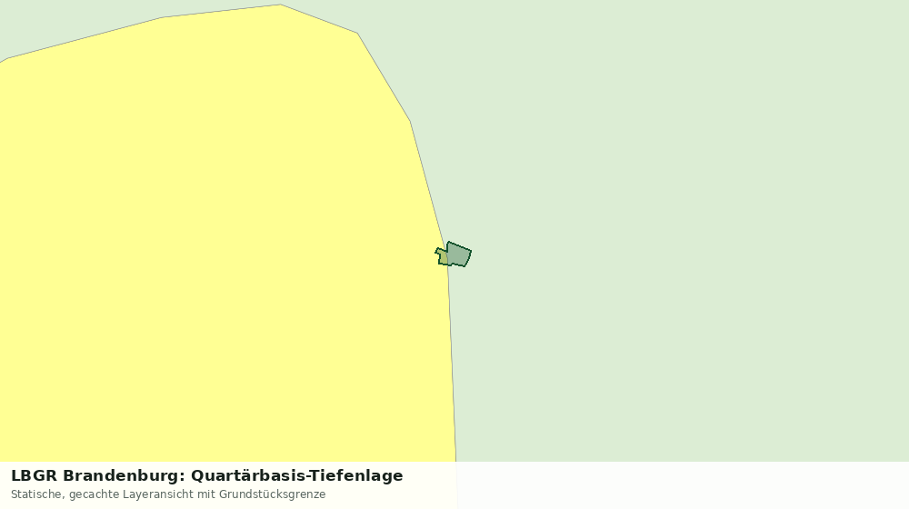 Statische Kartenansicht: LBGR Brandenburg: Quartärbasis-Tiefenlage